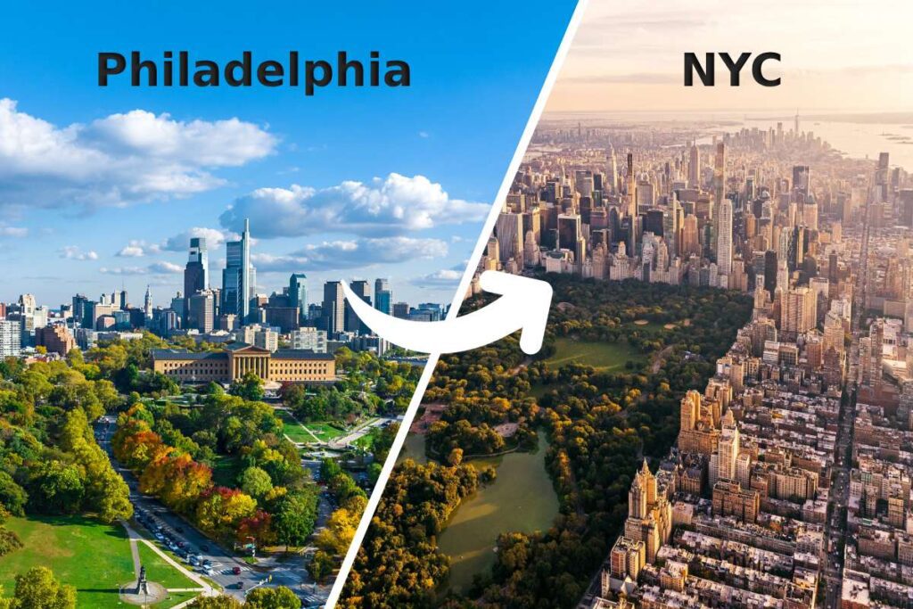 Philadelphia vs New York City