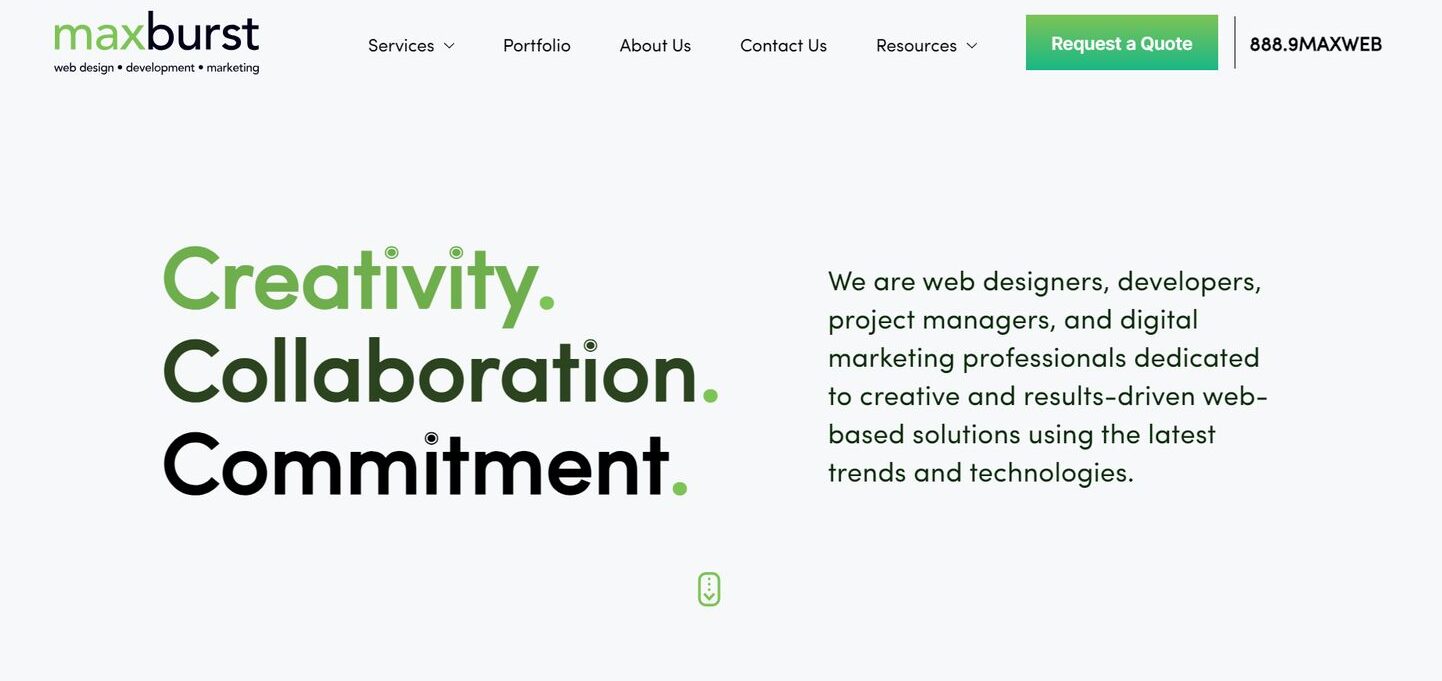 MAXBURST web design agency