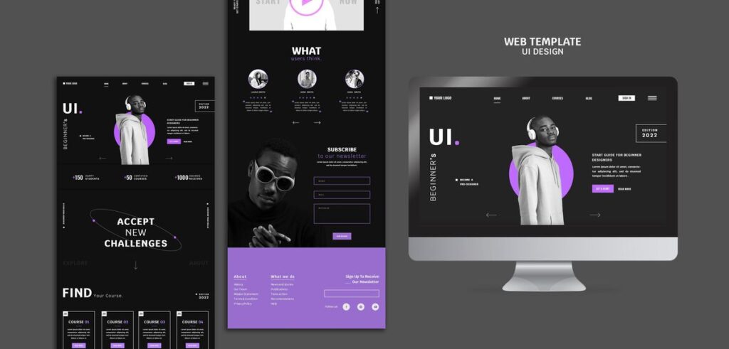 UI deisgn as one of web design services