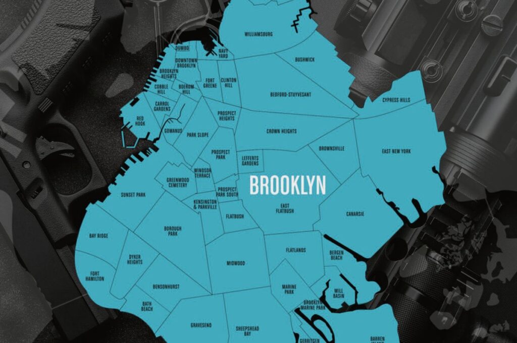 "Dangerous Neighborhoods in Brooklyn" hero image - Map of Brooklyn