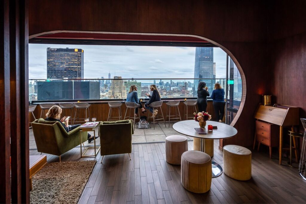 "Dear Irving on Hudson" as one of the best rooftop bars in NYC