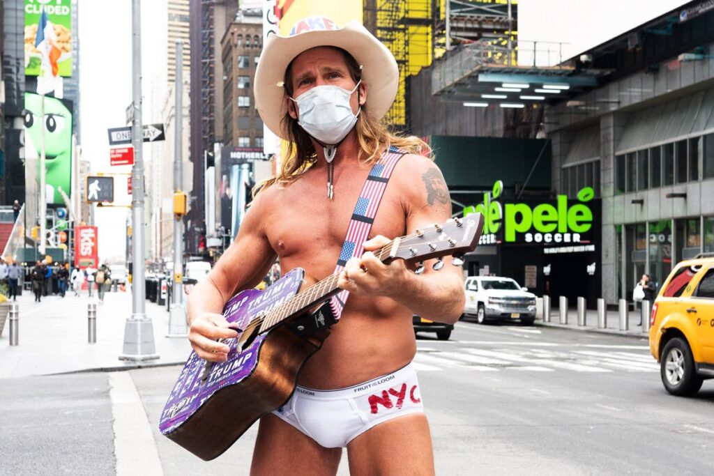 Naked Cowboy as one of the "Top Things Associated with New York City"