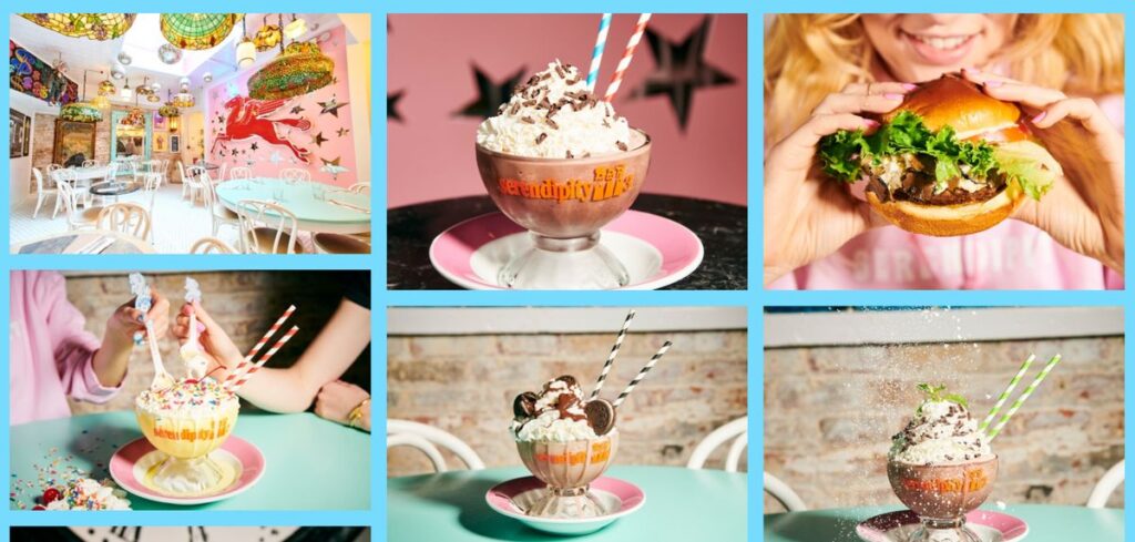 Variety of foods from Serendipity3 website